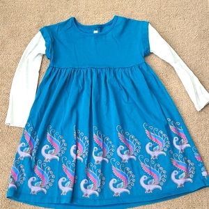 Tea collection peacock dress for girls